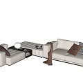 Modern Multiplayer Sofa 3d model