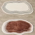 modern shaped carpet shaped carpet 3d model