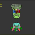 Modern Buck Tower Box Sci-Fi Box Sci-Fi Item Sci-Fi Components 3d model