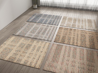 Modern Square Carpet 3d model