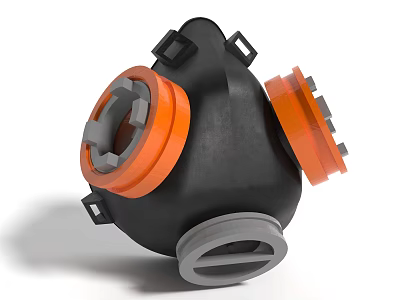 Modern Style Medical Equipment Mask Oxygen Mask Gas Mask 3d model