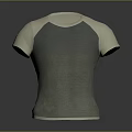 Casual Short Sleeve Raglan T Shirt With Gradient Color Design For Everyday Wear