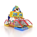 Modern game machine happy bouncing children's game machine 3d model
