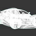 Futuristic Sports Car With Sleek Black And White Body And Large Alloy Wheels