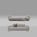 Modern Bed End Stool Bench 3d model
