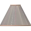 Modern Woven Texture Wall Lamp With Beige Red Stripes And Brown Edges