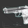 Black Modern Tactical Pistol Featuring Ergonomic Grip And Matte Finish Design Construction