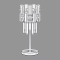 Elegant Modern Table Lamp With Gold Stand And Crystal Decorations 3d model