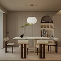 Modern Living Dining Room Interior With Wooden Ceiling Sofa Coffee Table And Decorative Art