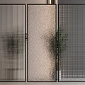 Modern Changhong glass partition 3d model