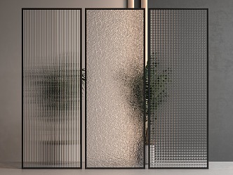 Modern Changhong glass partition 3d model