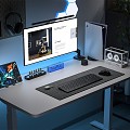 Simple Modern Desk 3d model