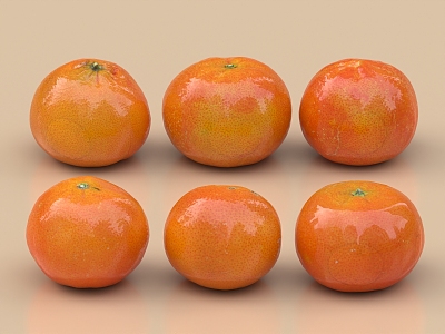 Orange Blood Orange Fruit 3d model