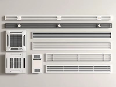 Variety Of Air Conditioner Vent Designs And Styles 3d model