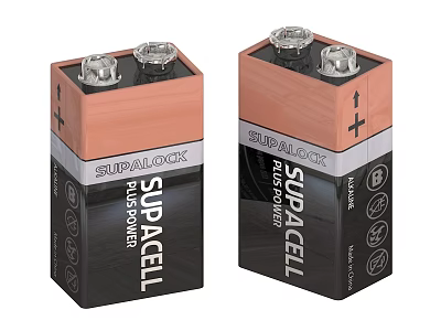Industrial Equipment High Performance SUPALOCK SUBACELL Power Batteries for Industrial Use 3d model