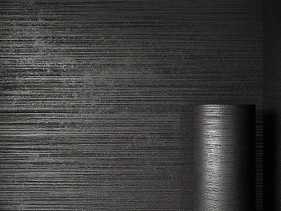 Black Textured Cylindrical Component On Modern Vertical Textured Wall Surface 3d model