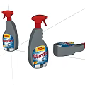 Blendex Grey Cleaning Spray Bottles with Red Nozzles for Daily Use