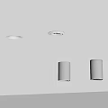 Contemporary Home Interior Ceiling Lighting Design With Recessed Lights And Spotlights