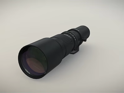 Mobile Digital Black Tamron Telephoto Lens For High Quality Professional Photography 3d model