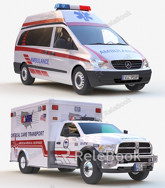 Modern Ambulance Car model