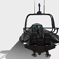 Police Rigid Inflatable Boat With Equipment And Markings