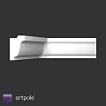 Modern White Decorative Building Component With Curved Design And Smooth Surface