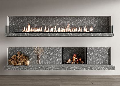 modern fireplace stove 3d model