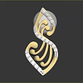 Elegant Gold Earrings With Curved Design Sparkling Diamonds And White Sphere Jewelry