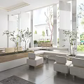 Modern LAB Reception Area 3d model