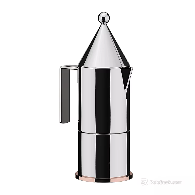 Stainless Steel Kitchen Utensil With Pointed Top Shiny Surface And Sturdy Handle Design 3d model 