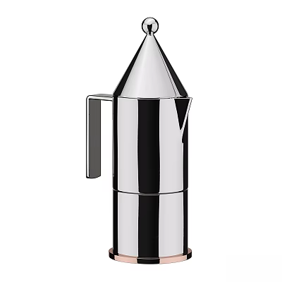Modern kitchenware alessi conica coffee espresso kettle 3d model