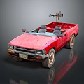 Industrial LOFT Armed Vehicle Homemade Armed Vehicle Pickup Chariot Modified Chariot Modified Chariot 3d model
