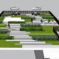 Residential Landscape Design With Well Maintained Lawn Trimmed Hedges Stone Pathways And Shaded Seating Areas