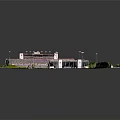 Stadium Sports Equipment Including Seating Running Track Lighting And Scoreboard Facilities