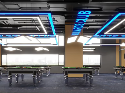 Billiard room 3d model