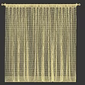 Modern Brown Curtains With White Sheer Layers For Window Decoration 3d model