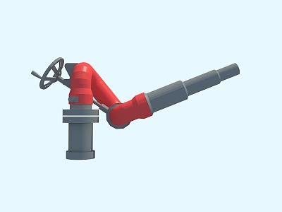 Modern fire water gun model