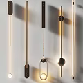 Modern Sleek Wall Lamps With Minimalist Metal Structures And Spherical Shades For Interior Lighting