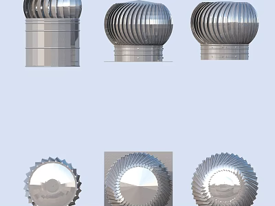 Practical Stainless Steel Kitchen Ventilation Hoods For Household Use With Different Designs 3d model