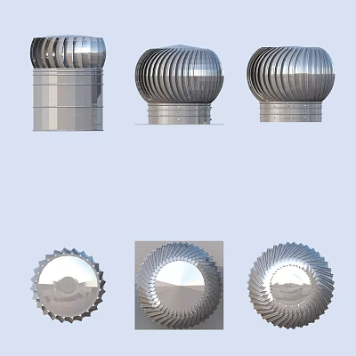 Practical Stainless Steel Kitchen Ventilation Hoods For Household Use With Different Designs 3d model