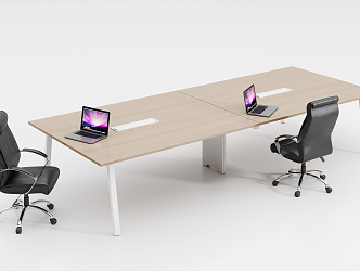 Modern Conference Table and Chair Conference Table 3d model