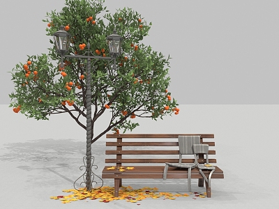 outdoor chair orange tree model