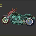 Black Cruiser Motorcycle With Classic Design Chrome Details Wide Tires And Leather Seat