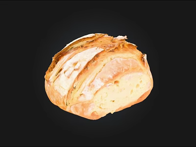 Freshly Baked Artisan Bread With Crusty Golden Brown Exterior And Soft Interior 3d model