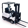 Electric Industrial Forklift Equipment with Operator Cab and Heavy Duty Lifting Forks