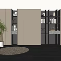 Bookcase Bookshelf Display Cabinet Book Ornaments Multifunctional Decorative Cabinet Combination Bookcase Open Bookcase 3d model