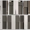 Modern Hotel Elevator Lobby With Sleek Doors Floor Numbers And Stone Panels
