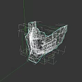 Modern Geometric Hat 3D Model Featuring Gray Black Color And Detailed Structure