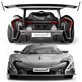 Sleek McLaren Sports Car Exterior Design With Front And Rear Views