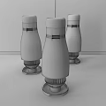 Three White LUMIR Daily Appliances With Orange Base And Modern Design